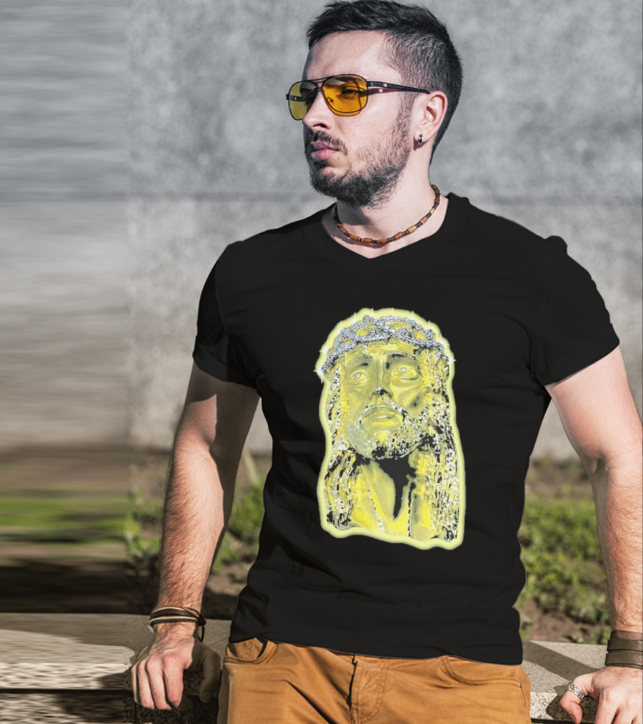 Jesus Piece Gold Diamond Crown Of Thorns Iconic Christian T-Shirt