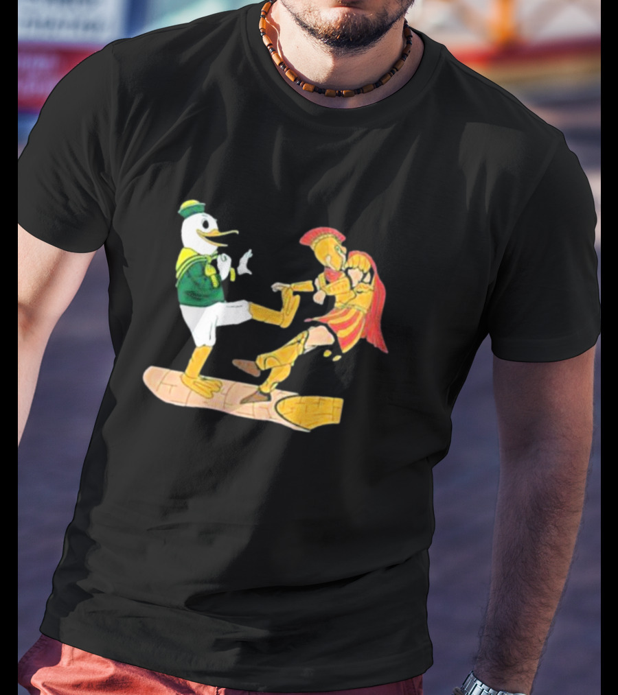 Ports Or Kick Oregon Duck Vs. USC Trojan Kickoff Showdown T-Shirt