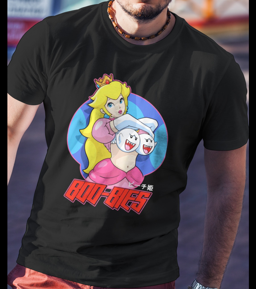 Princess Peach Boo-Bies ピーチ姫 T-Shirt