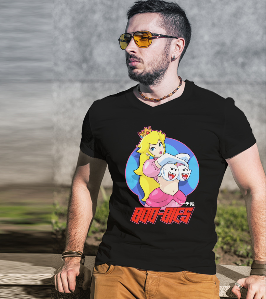 Princess Peach Boo-Bies ピーチ姫 T-Shirt