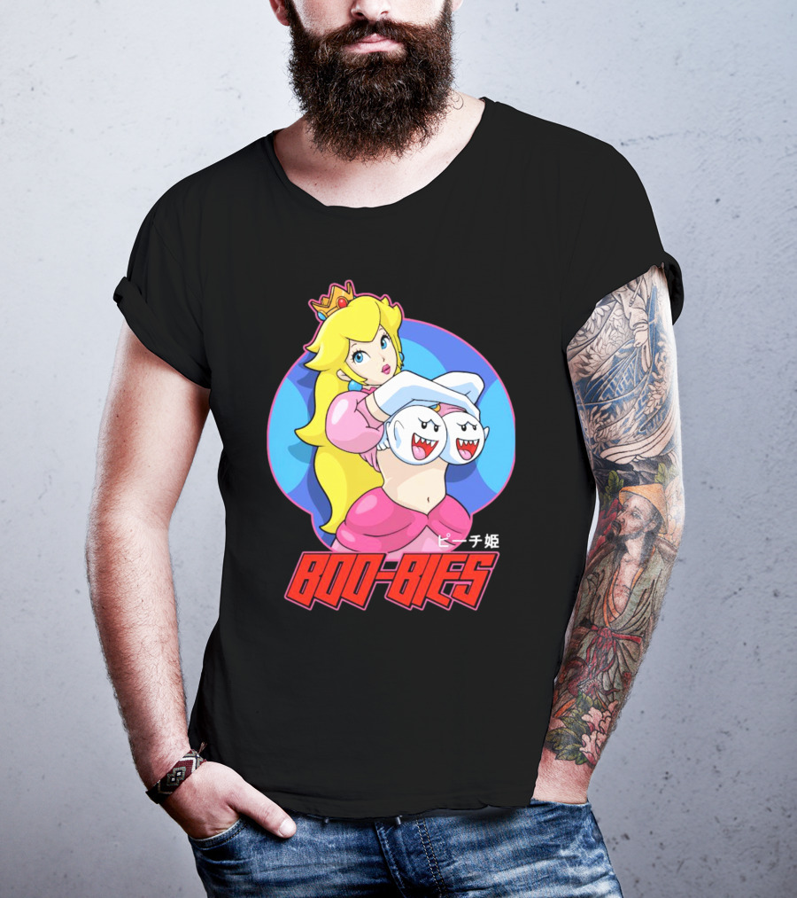 Princess Peach Boo-Bies ピーチ姫 T-Shirt