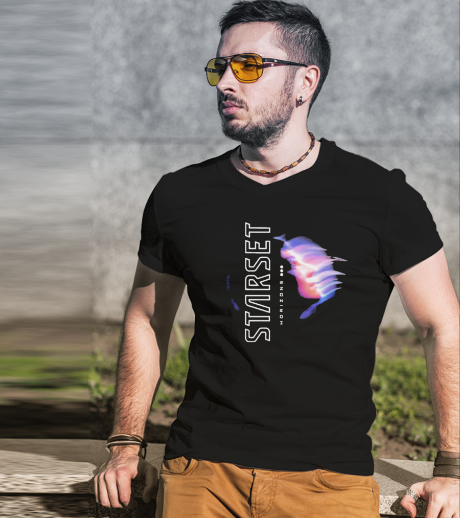 Starset Horizons Sci-Fi Aesthetic With Abstract Face T-Shirt
