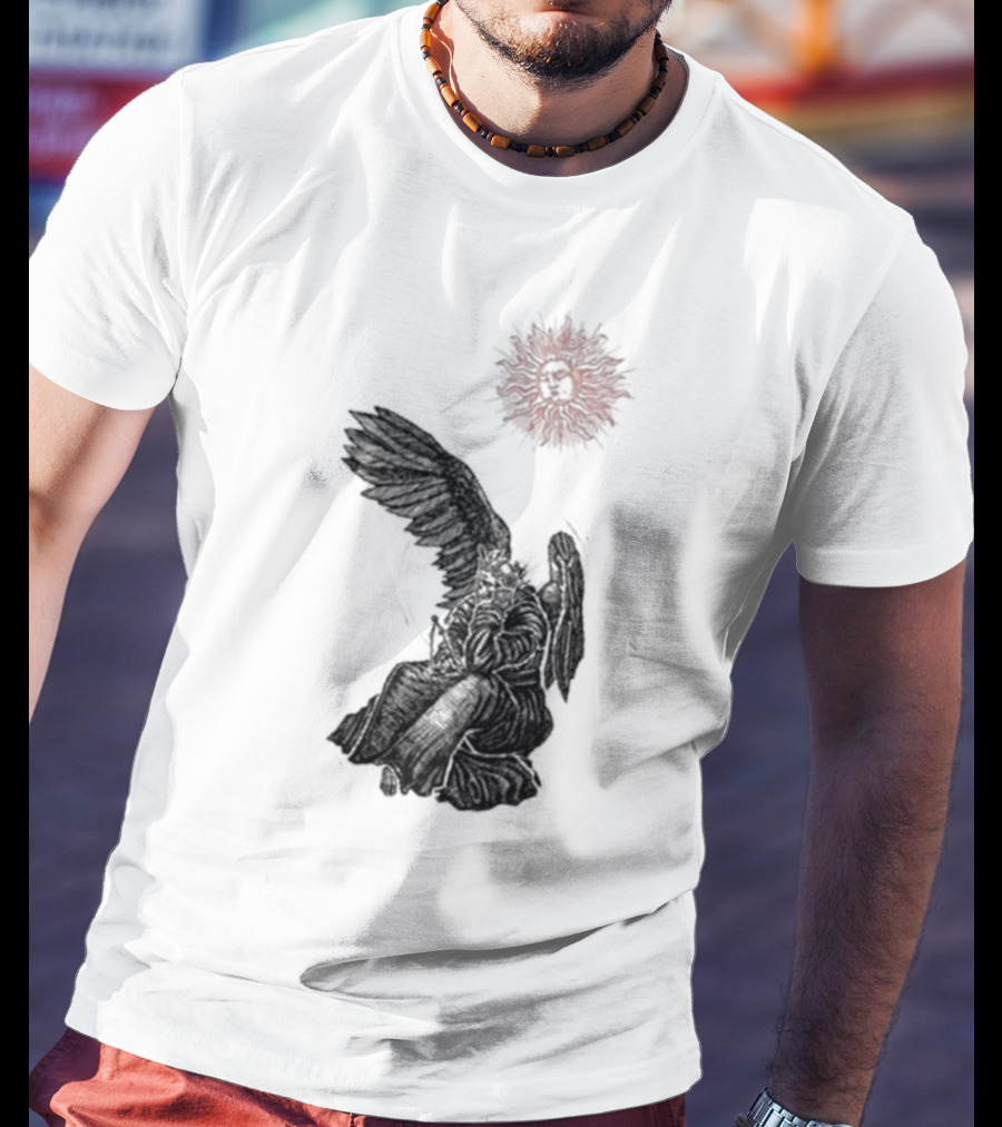 Angel And Skull Sun By Micah Ulrich T-Shirt