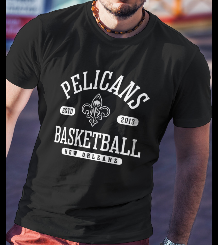 Pelicans Basketball ESTD 2013 New Orleans T-Shirt
