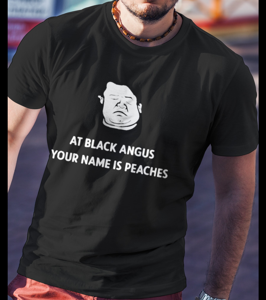 Patton Oswalt Drawing At Black Angus Your Name Is Peaches T-Shirt