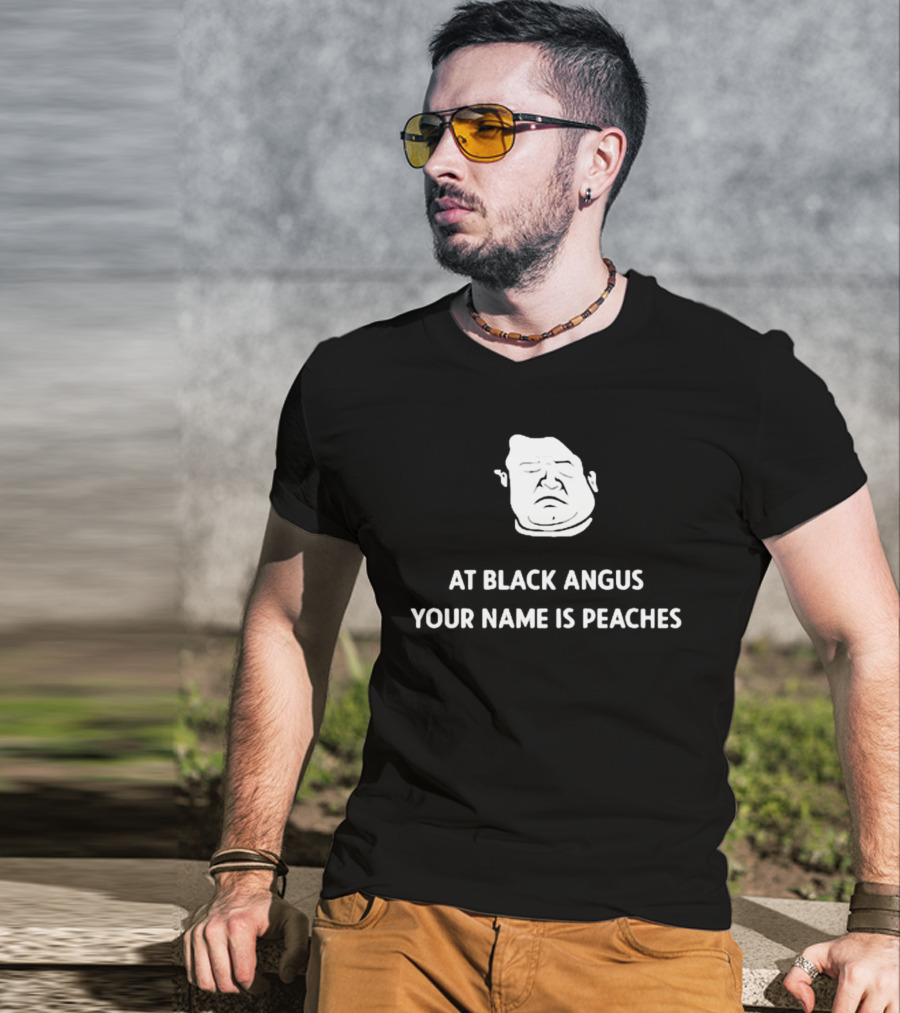 Patton Oswalt Drawing At Black Angus Your Name Is Peaches T-Shirt