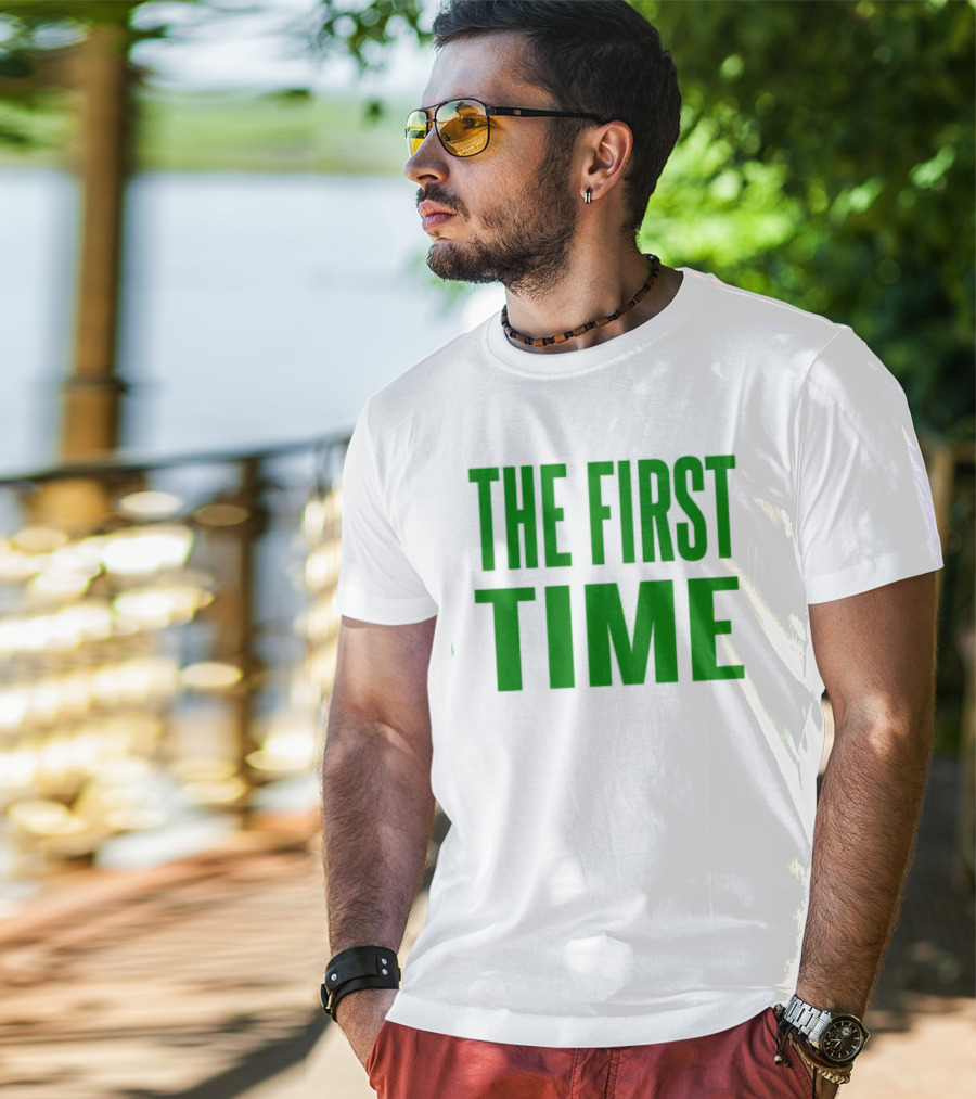 The Kid Laroi The First Time Bold Green Text T-Shirt