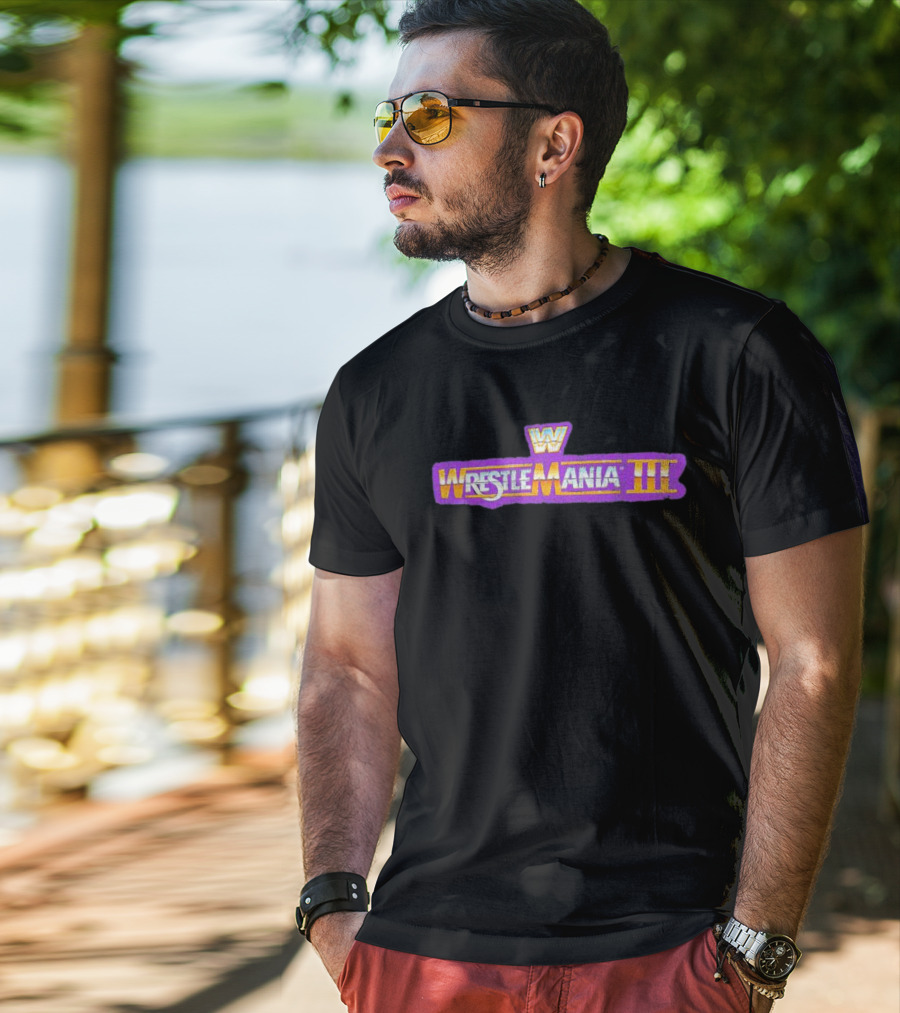 WrestleMania III Ripple Junction Retro T-Shirt