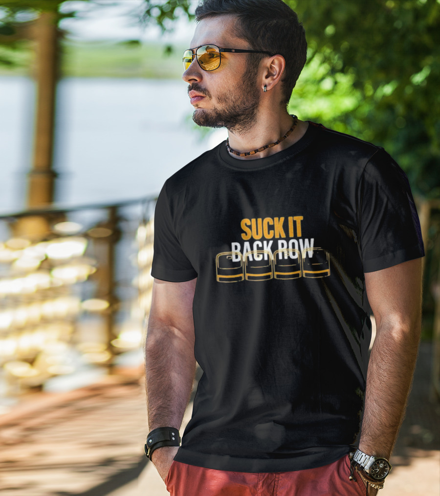 Suck It Back Row Beer Glasses T-Shirt