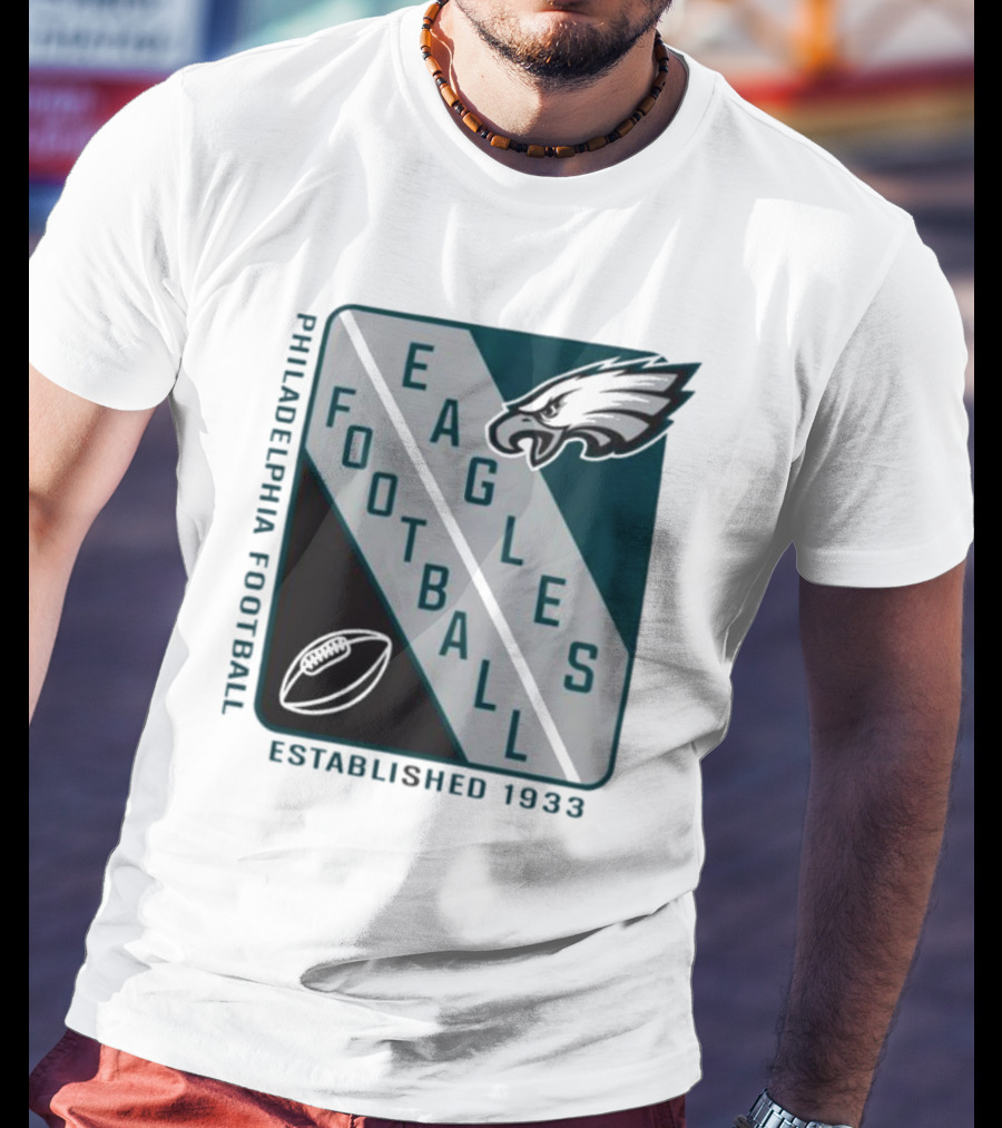Philadelphia Football Eagles Established 1933 Shield Starter Football T-Shirt