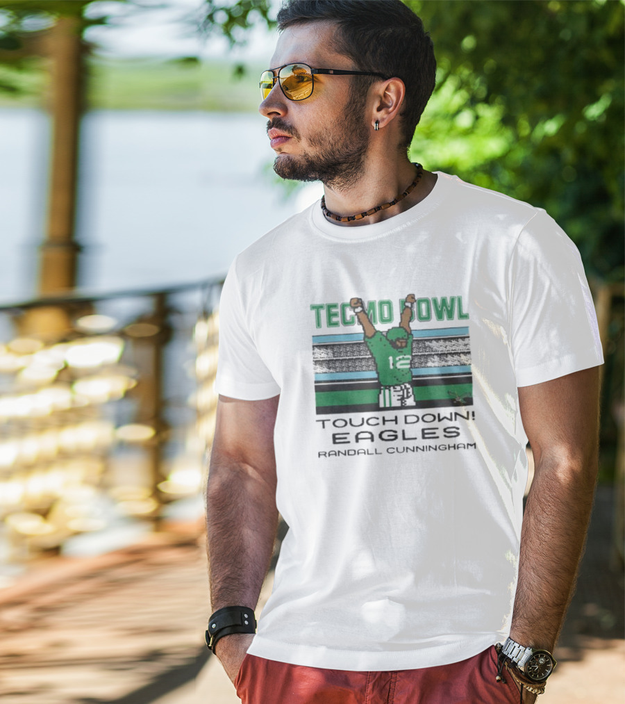 Tecmo Bowl Touchdown Eagles Randall Cunningham T-Shirt