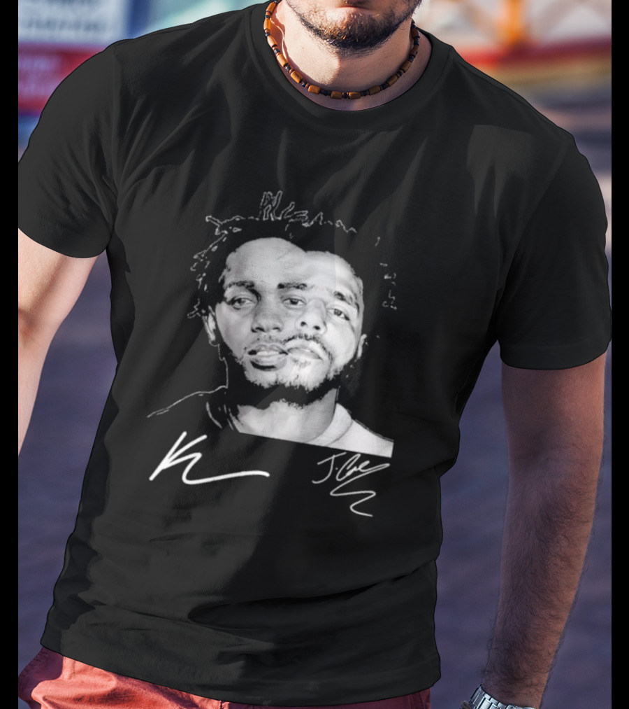 J Cole Kendrick Lamar Signatures Hip Hop Fusion T-Shirt