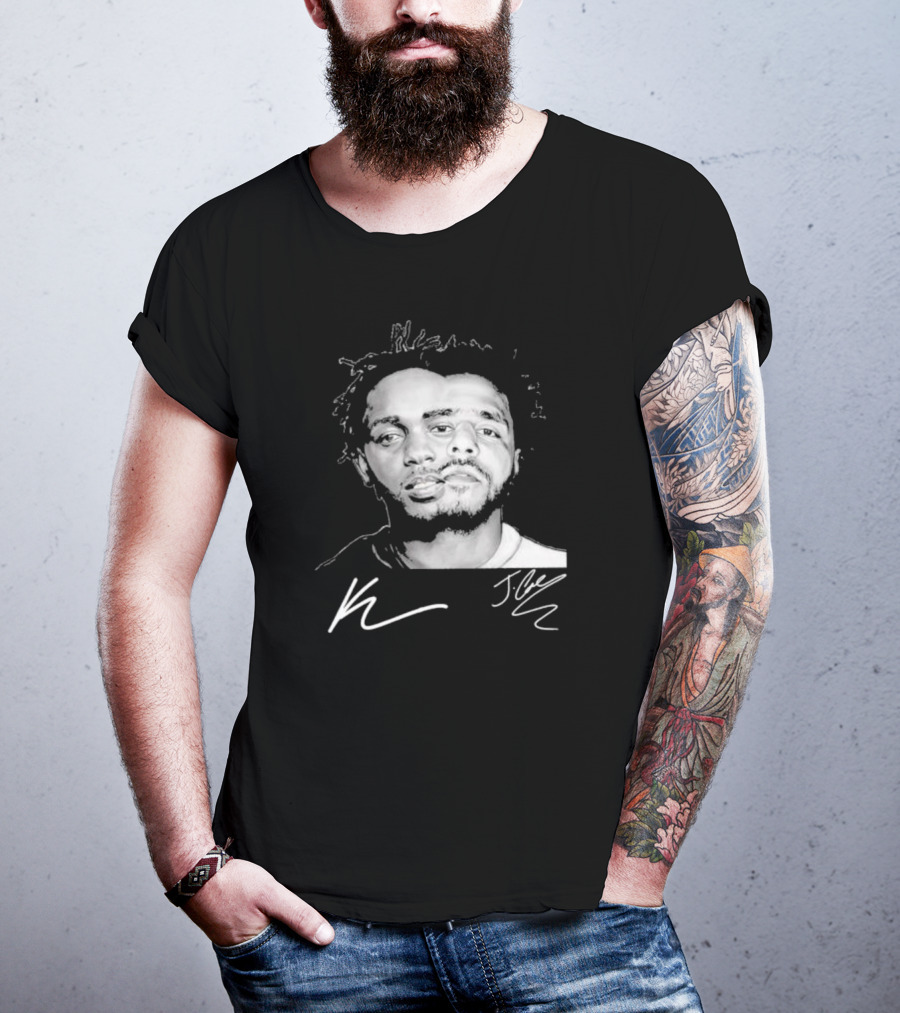 J Cole Kendrick Lamar Signatures Hip Hop Fusion T-Shirt