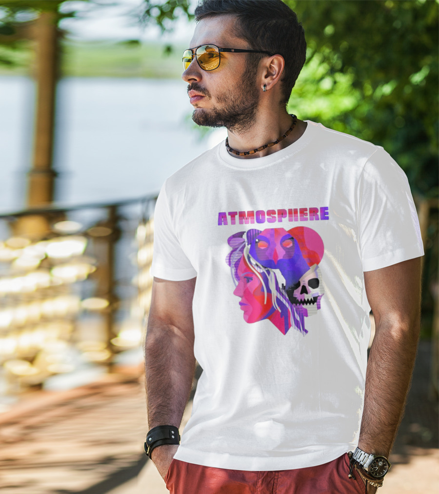 Atmosphere TDBH Colorful Faces And Skull T-Shirt