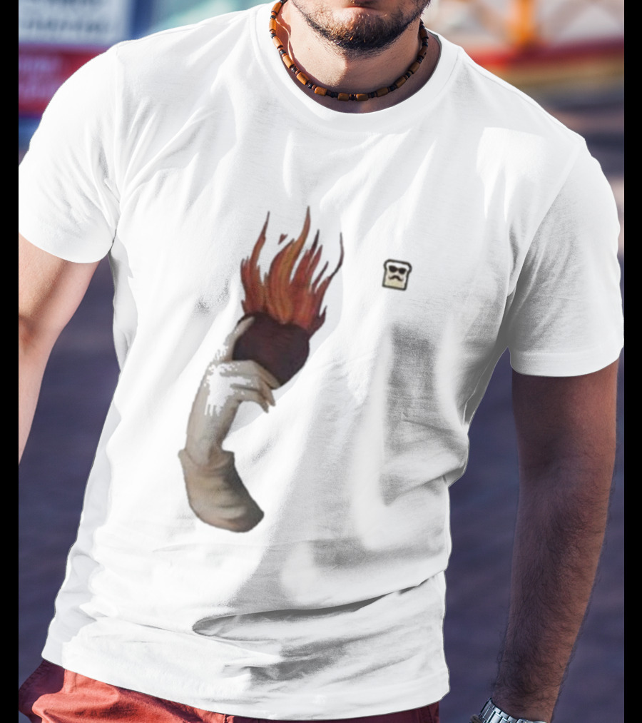 Disguised Toast Iconic Flame Heart Hand T-Shirt