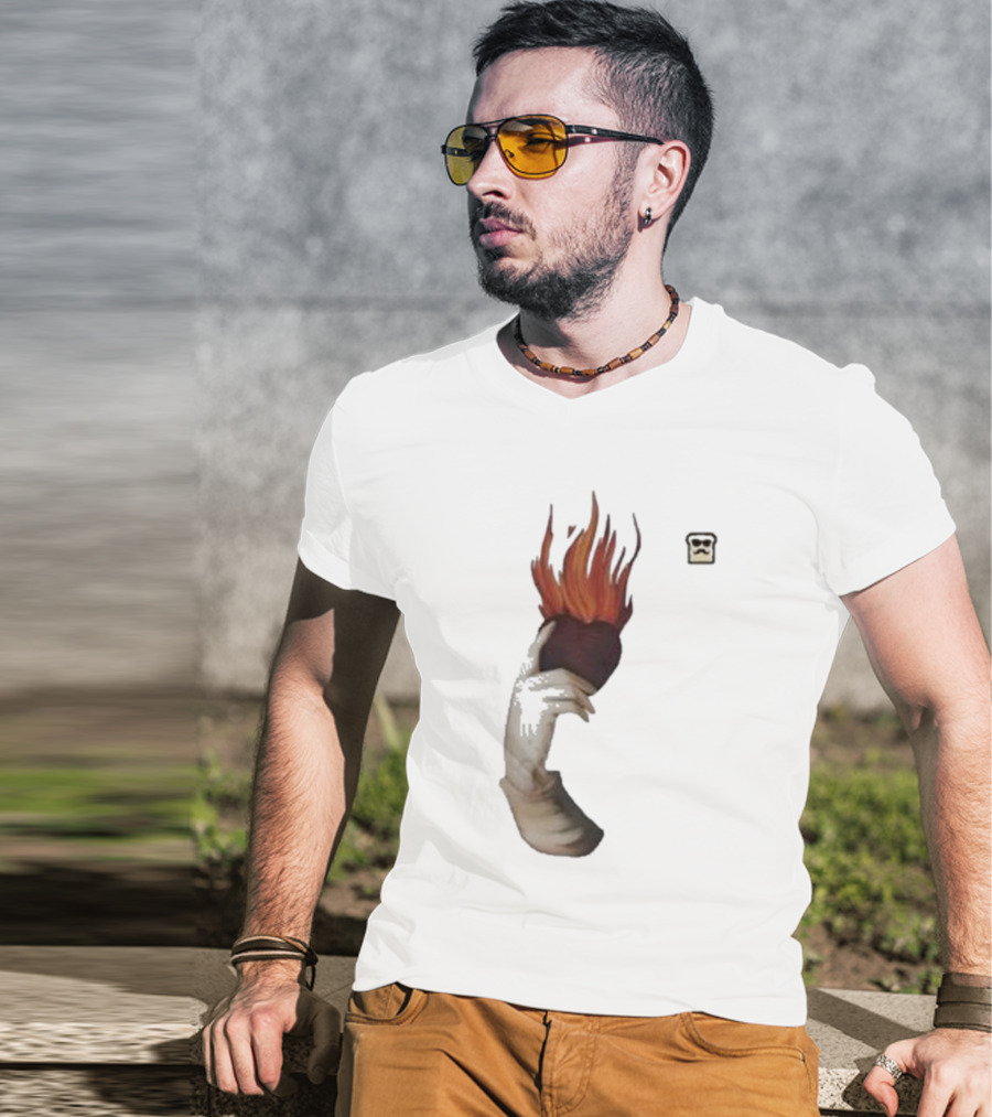 Disguised Toast Iconic Flame Heart Hand T-Shirt