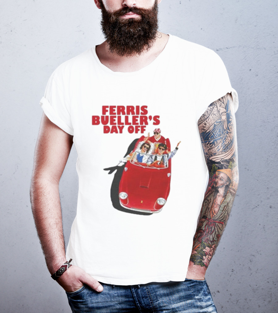 Ferris Bueller's Day Off Red Convertible Ride T-Shirt