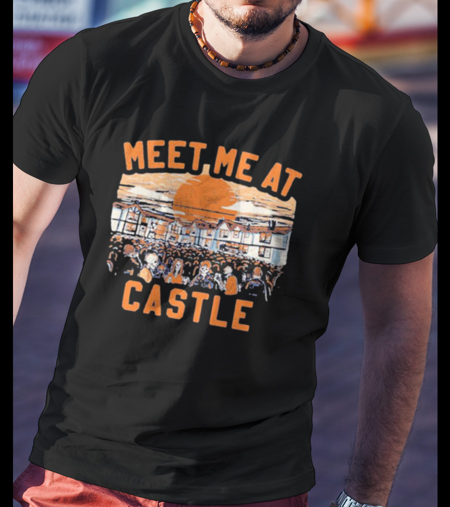 Meet Me At The Castle Festival Crowd At Sunset T-Shirt