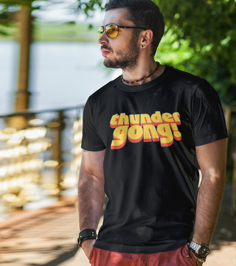 Thunder Gong 3D Retro T-Shirt