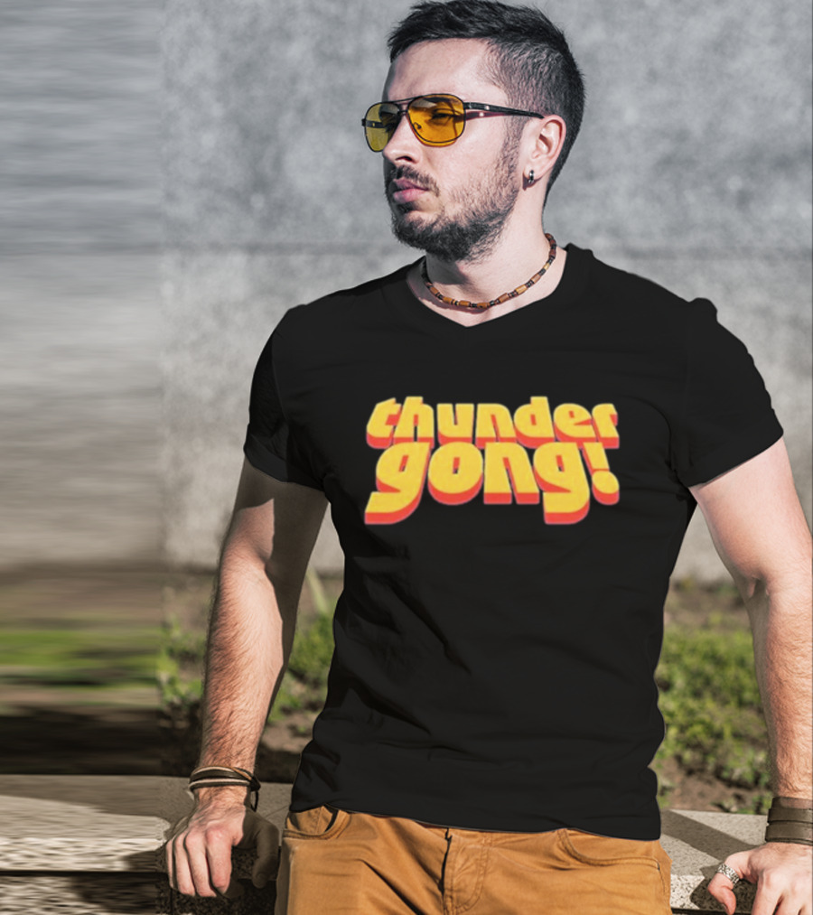 Thunder Gong 3D Retro T-Shirt