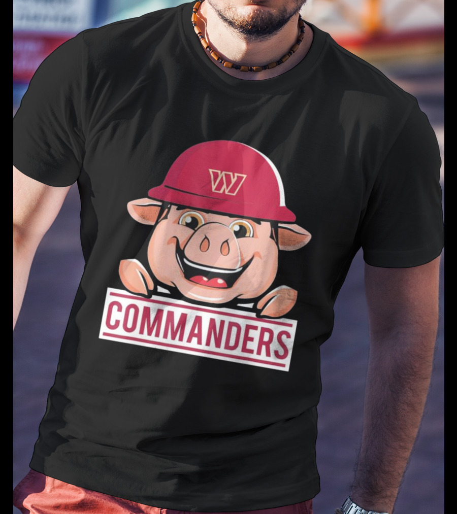 Washington Commanders Major Tuddy Football Mascot T-Shirt