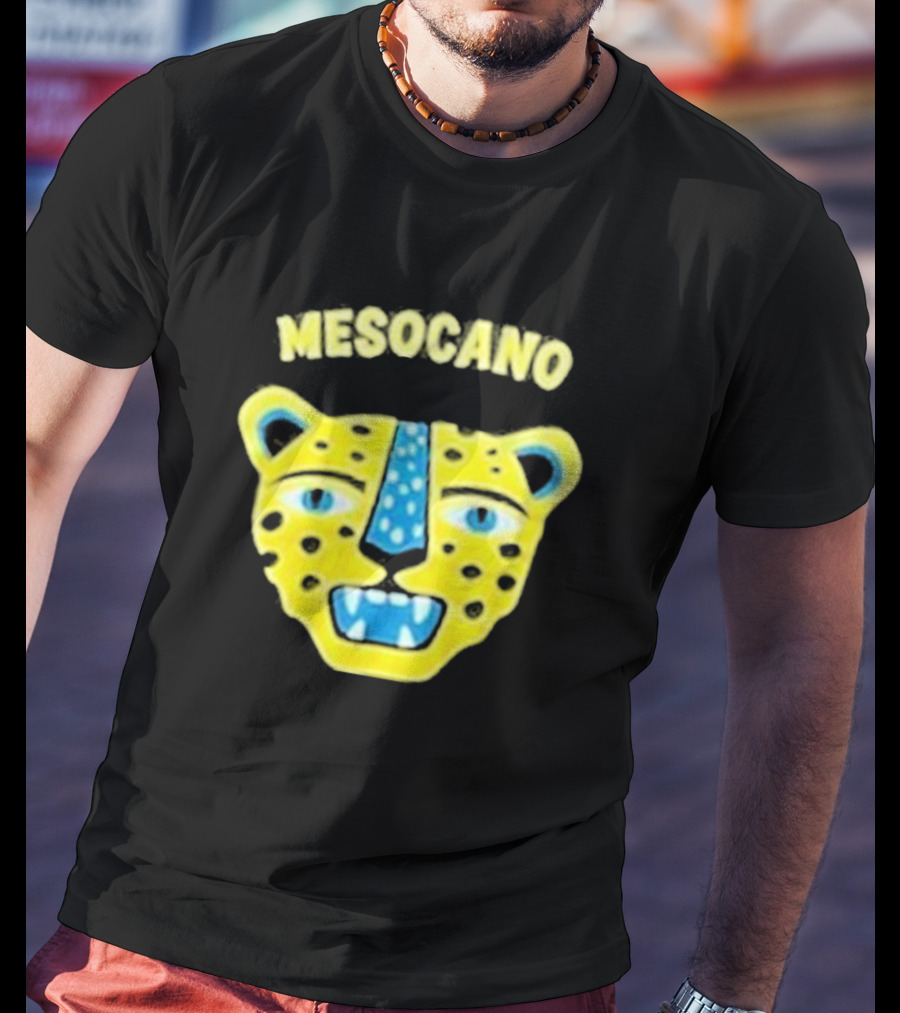 Mesocano Vibrant Jaguar Face T-Shirt
