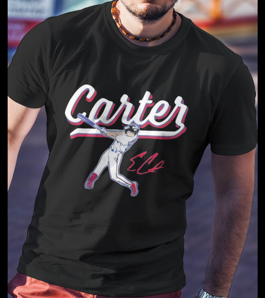 Carter Rangers Evan Carter Baseball Player T-Shirt