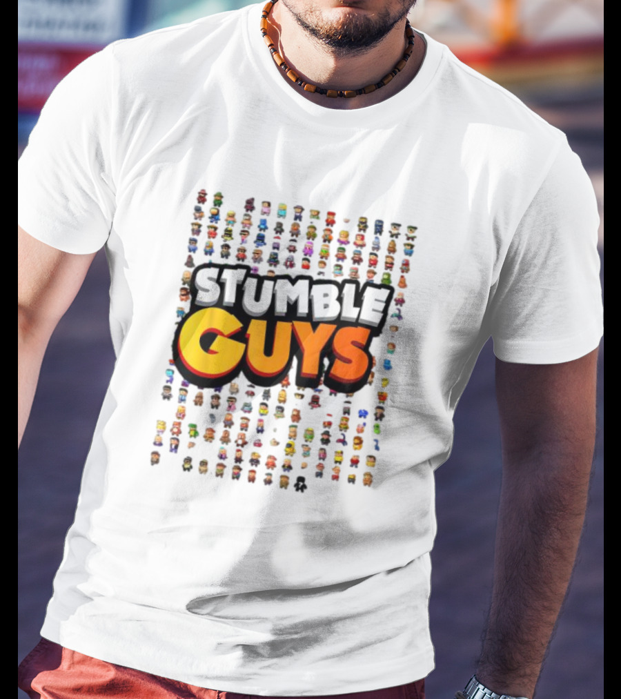 STUMBLE GUYS Multicolor Character Grid T-Shirt