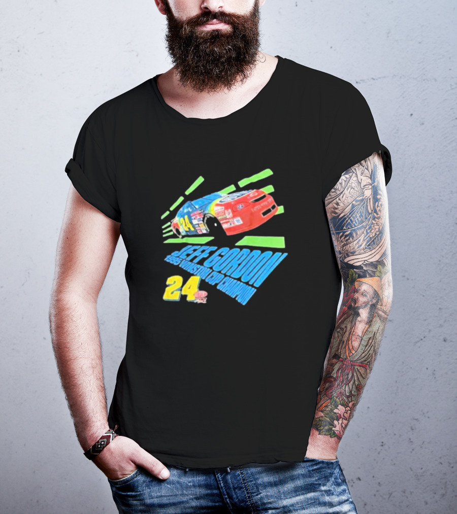 Jeff Gordon 1995 Winston Cup Champion 24 Car Racing Vintage T-Shirt