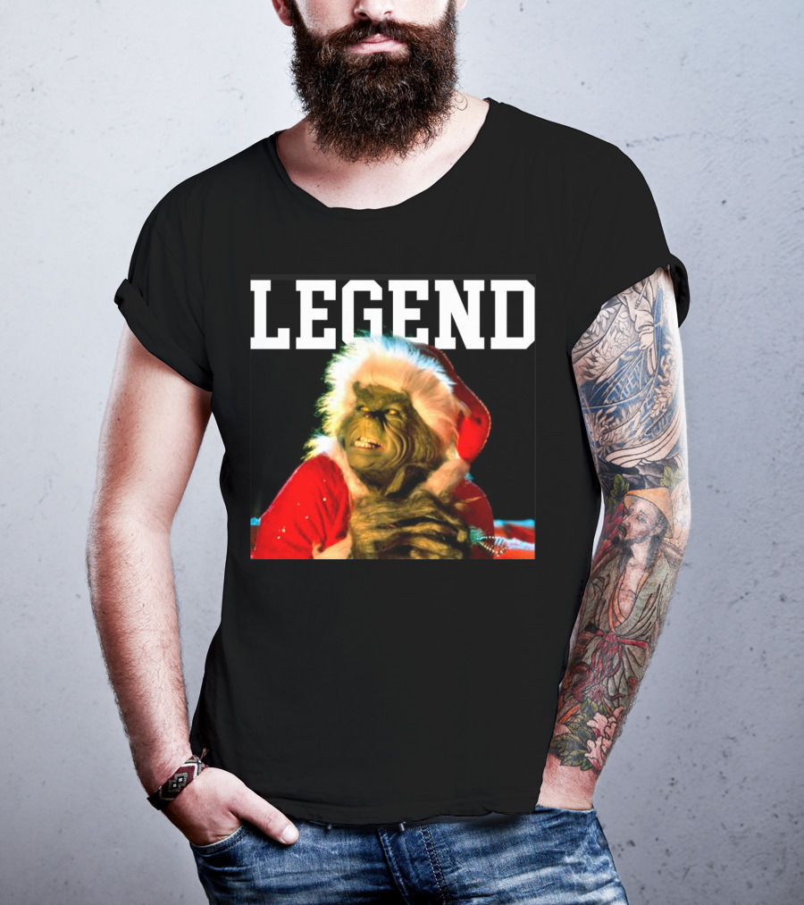 Grinch Legend Santa Christmas T-Shirt