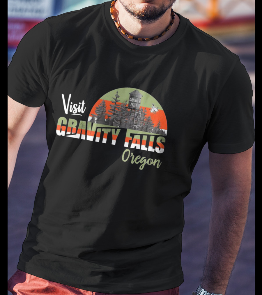 Visit Gravity Falls Oregon Forest Tourist Destination T-Shirt