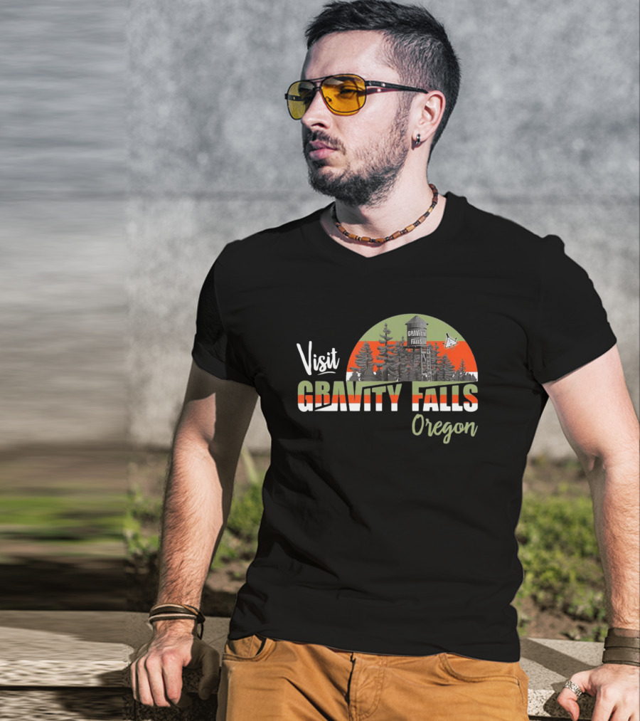 Visit Gravity Falls Oregon Forest Tourist Destination T-Shirt