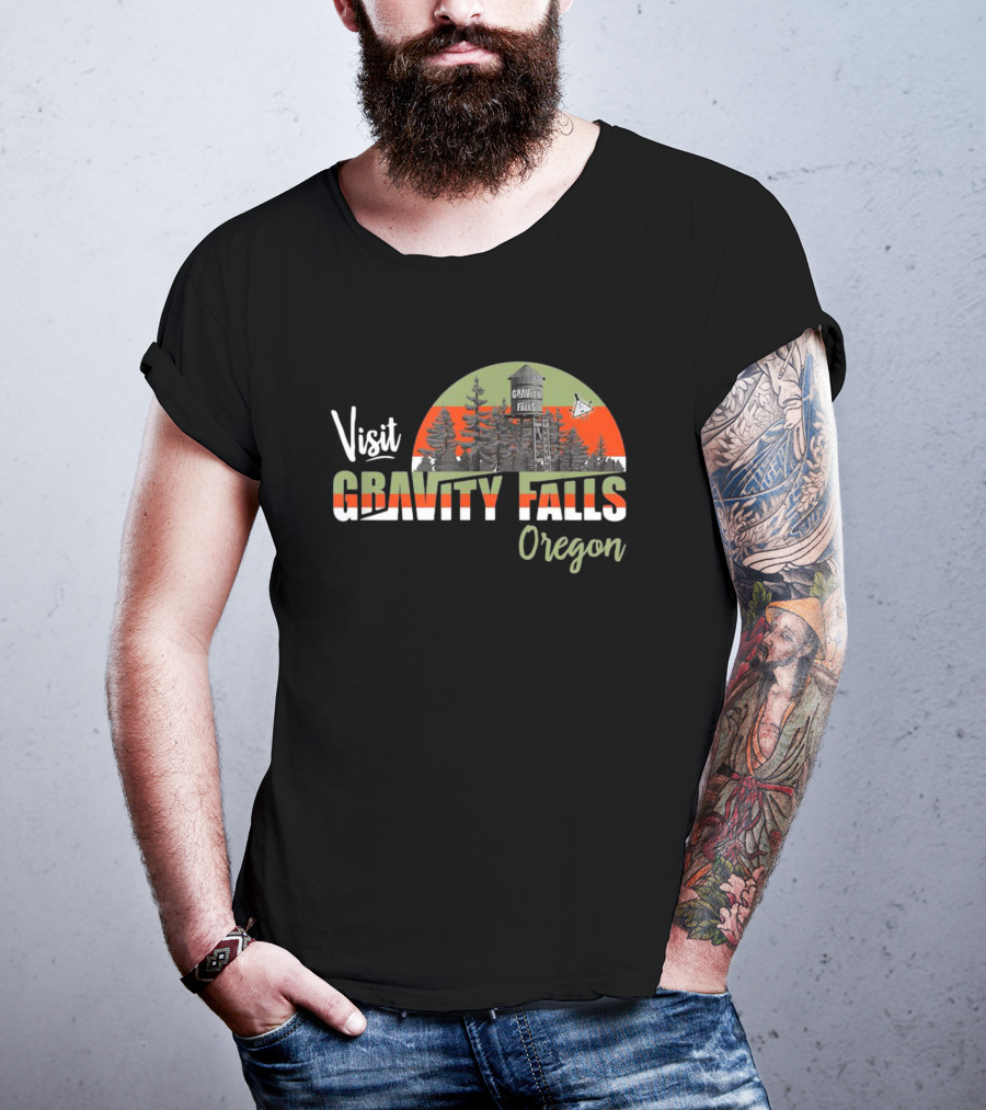 Visit Gravity Falls Oregon Forest Tourist Destination T-Shirt