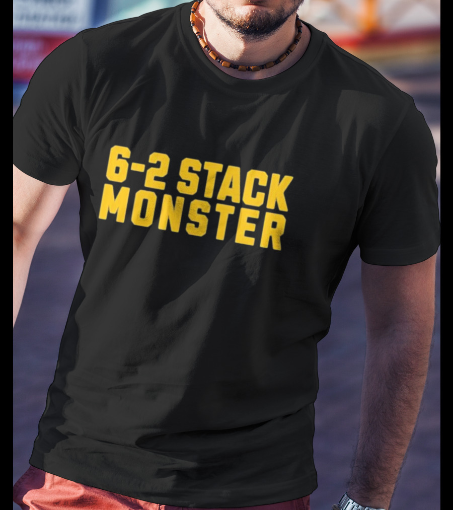 6-2 Stack Monster Football Defense Strategy T-Shirt