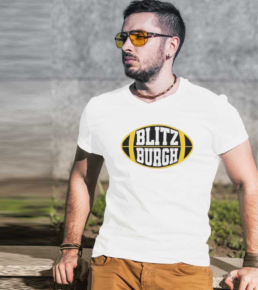 Blitz Burgh Football Logo Steelers T-Shirt