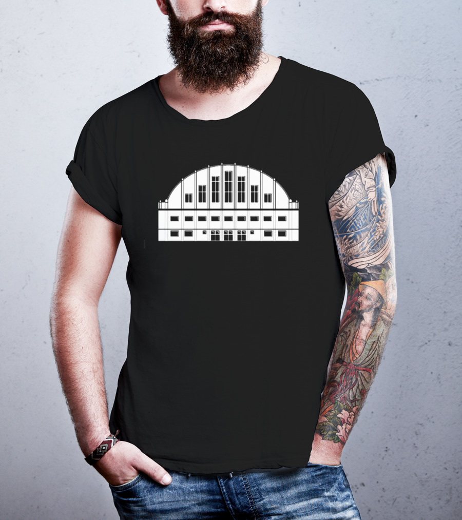 Butler Basketball Hinkle Fieldhouse Arena Architecture T-Shirt