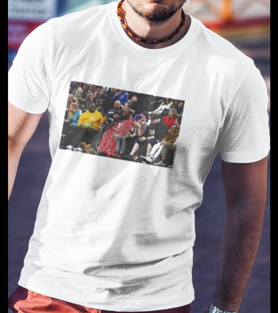 Jidion Getting A Haircut Courtside At NBA Game T-Shirt