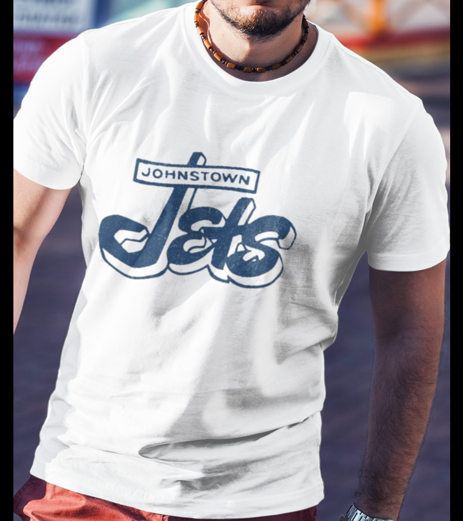 Johnstown Jets Hockey 1950s Retro Script T-Shirt