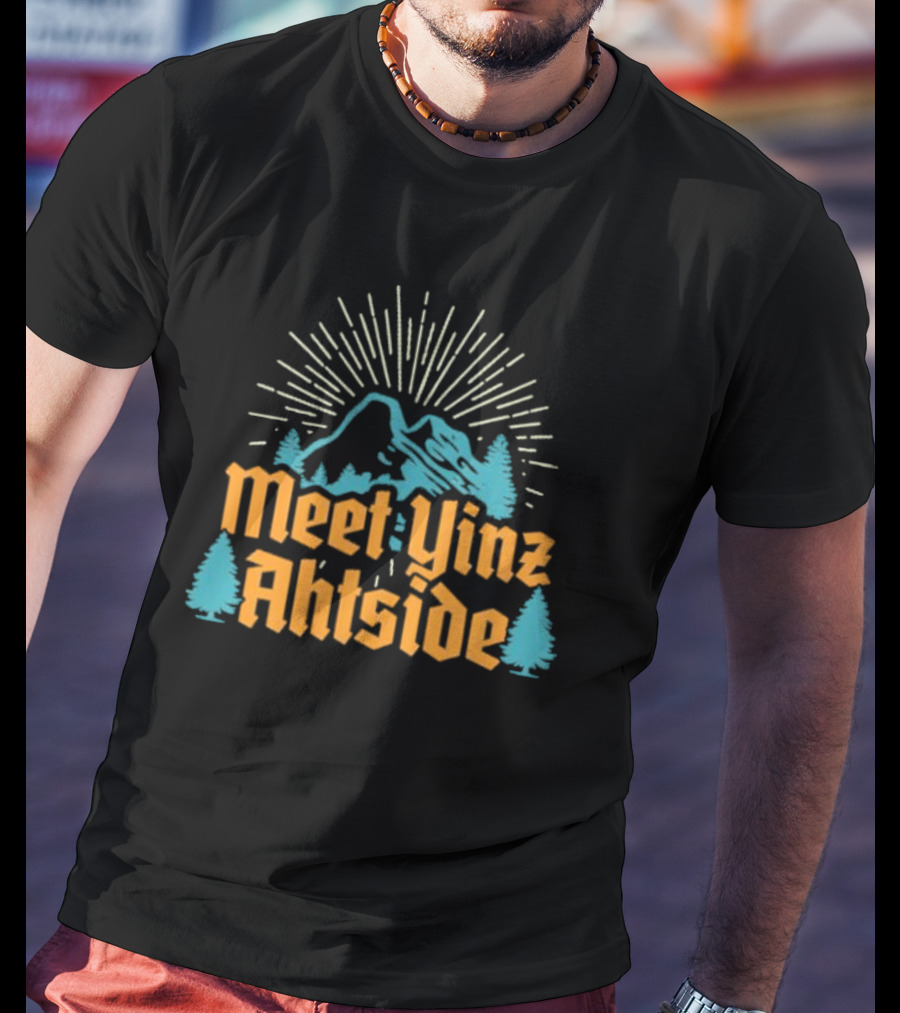 Meet Yinz Ahtside Mountain Trees Sunburst T-Shirt