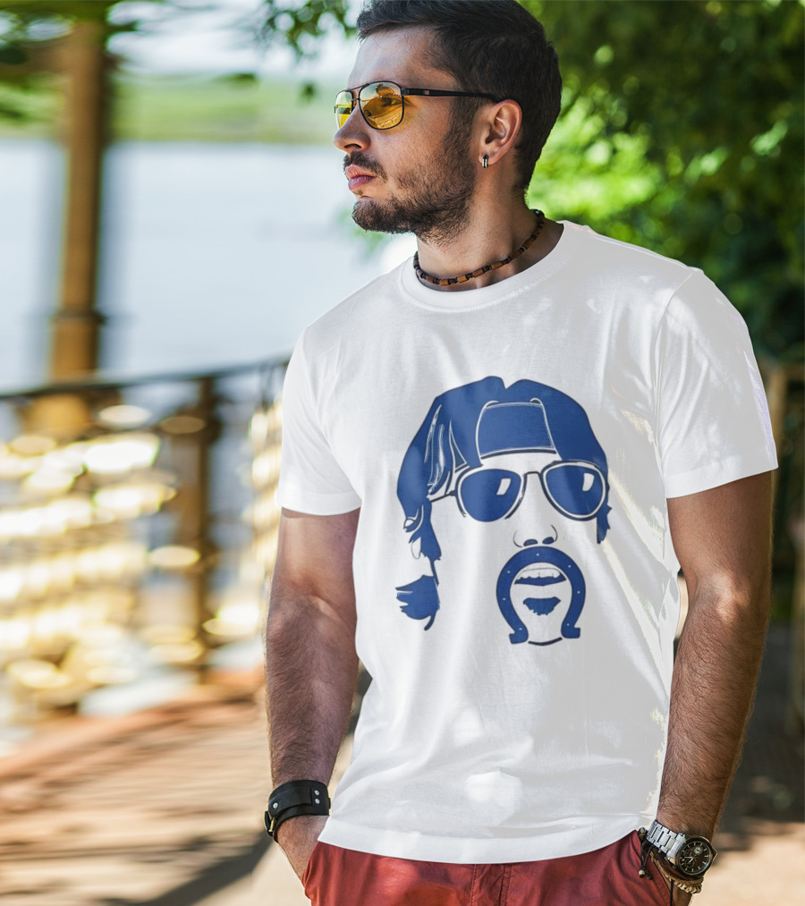 Minshew Mania Mustache Horseshoe Colts T-Shirt