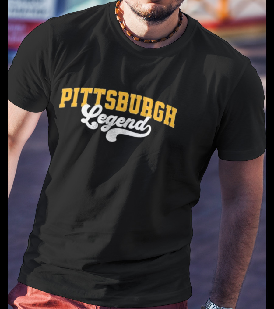 Pittsburgh Legend Classic Yellow And White T-Shirt