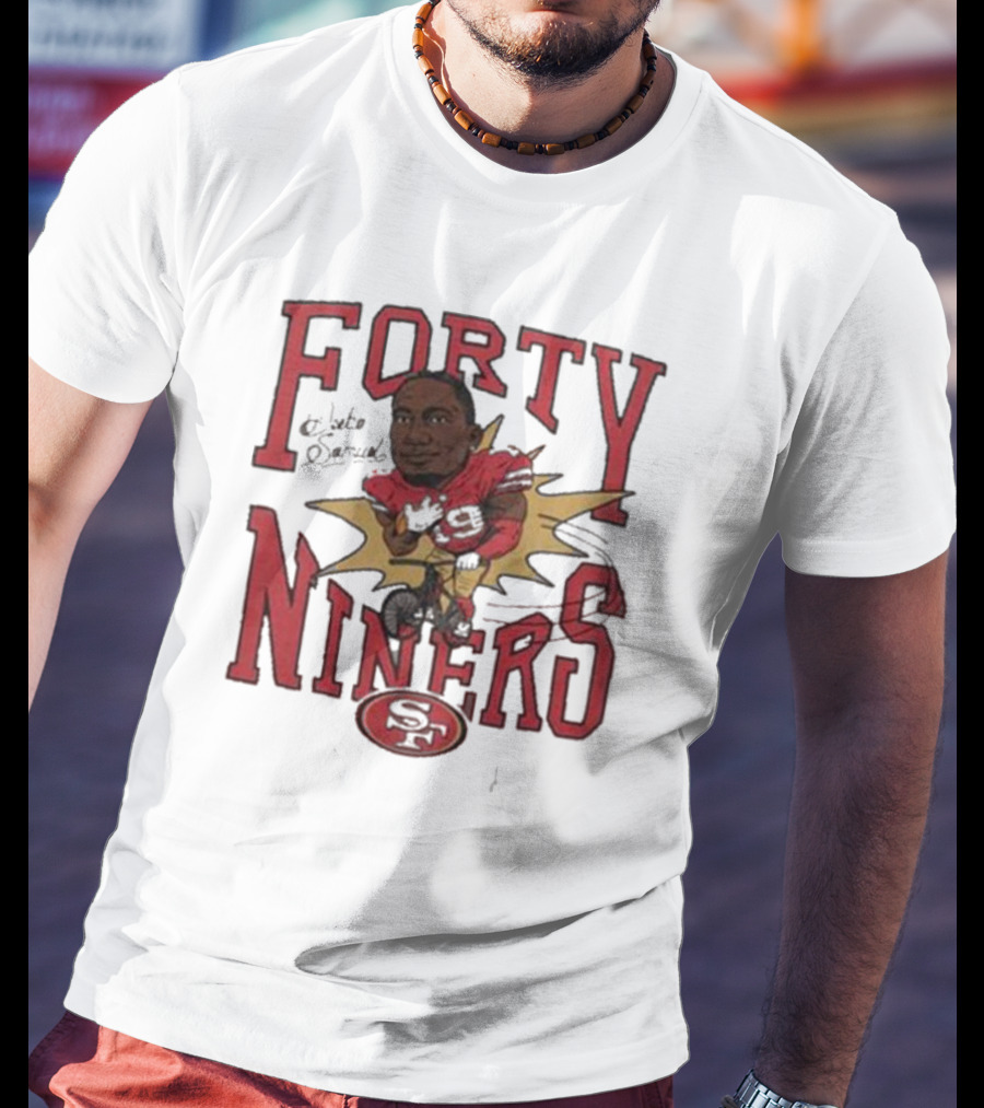 Forty Niners Deebo Samuel San Francisco 49ers Caricature Tri-Blend Homage T-Shirt
