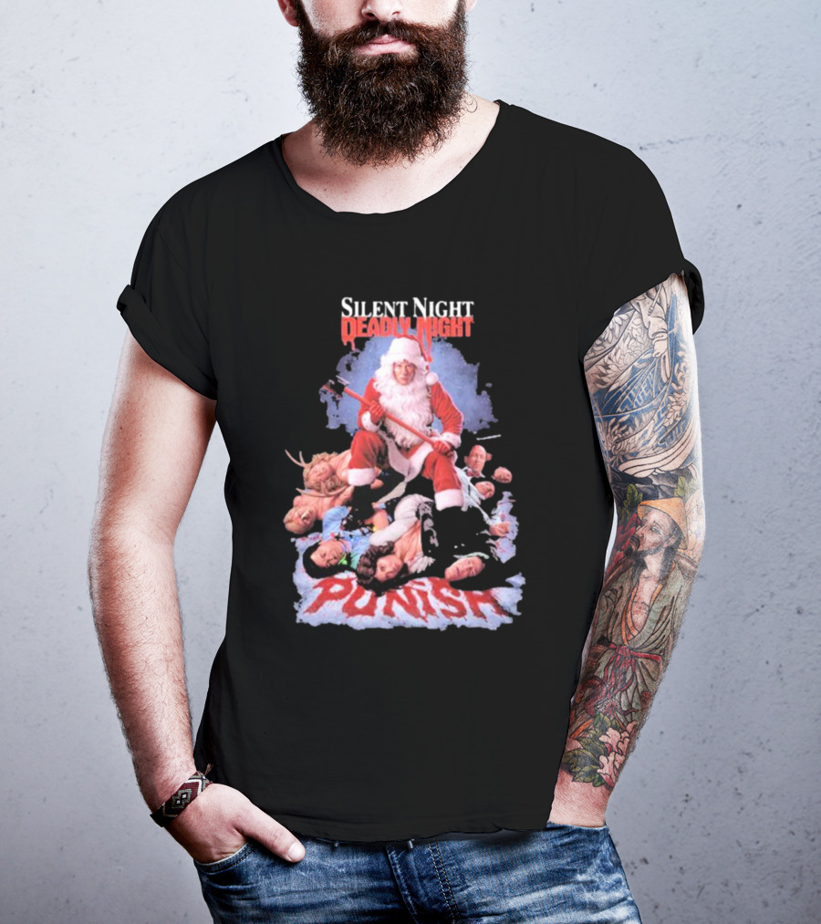 Silent Night Deadly Night Santa Punish Punishment Is Good T-Shirt