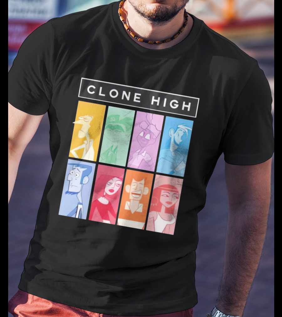 Tara Billinger Clone High Colorful Character Grid T-Shirt