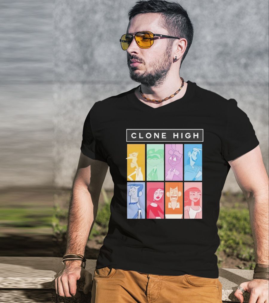 Tara Billinger Clone High Colorful Character Grid T-Shirt