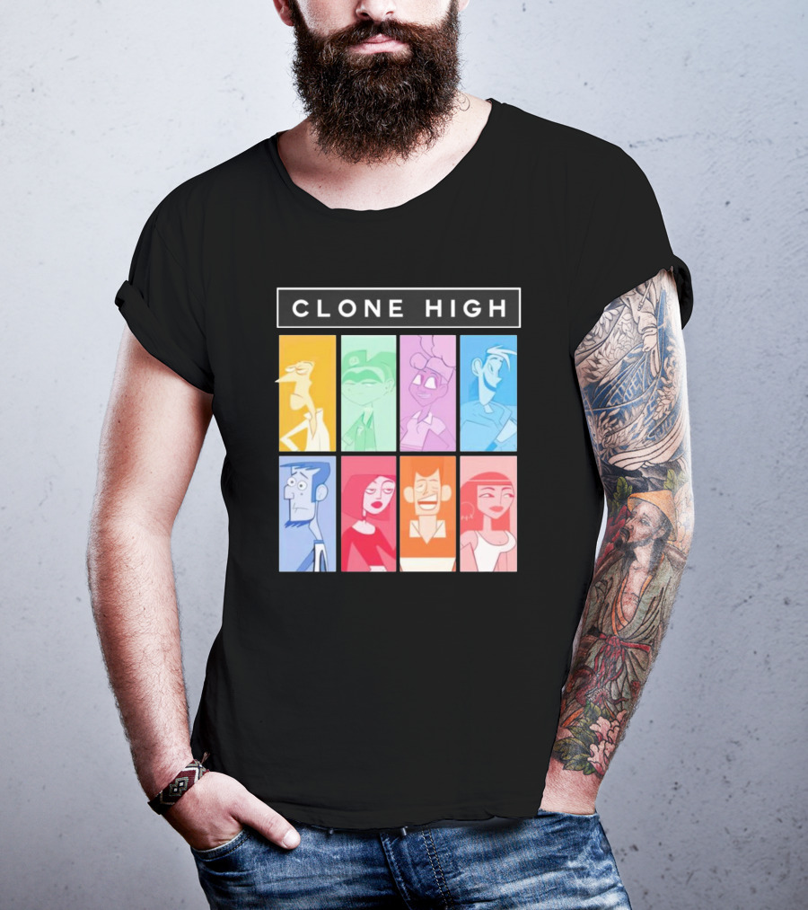 Tara Billinger Clone High Colorful Character Grid T-Shirt