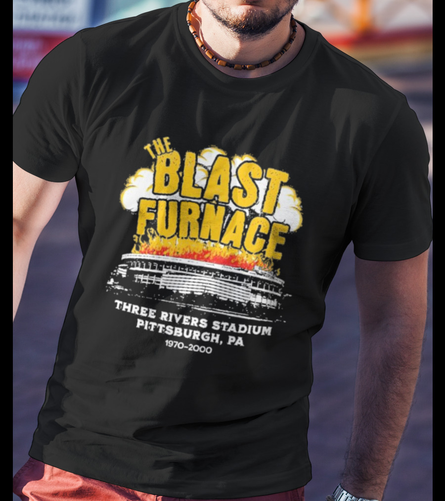 The Blast Furnace Explosion Three Rivers Stadium Pittsburgh PA 1970 2000 T-Shirt