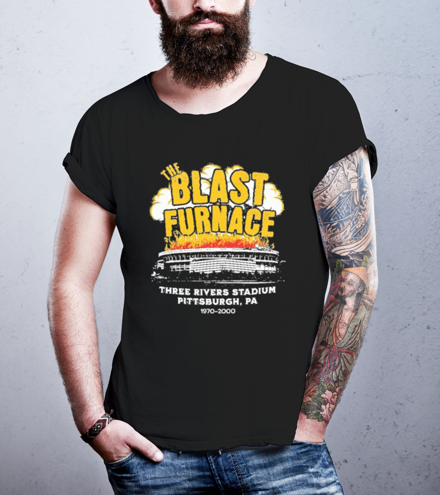 The Blast Furnace Explosion Three Rivers Stadium Pittsburgh PA 1970 2000 T-Shirt