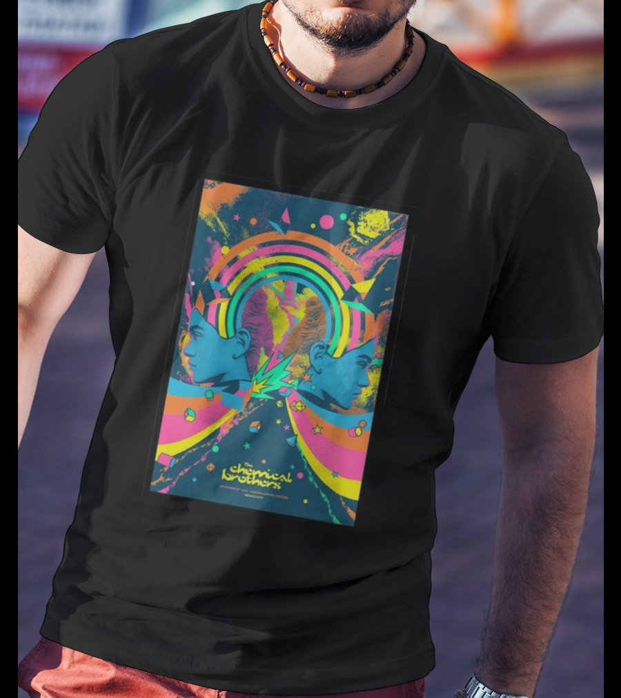 The Chemical Brothers Electropical Psychedelic Art November 19 Rainbow Explosion T-Shirt