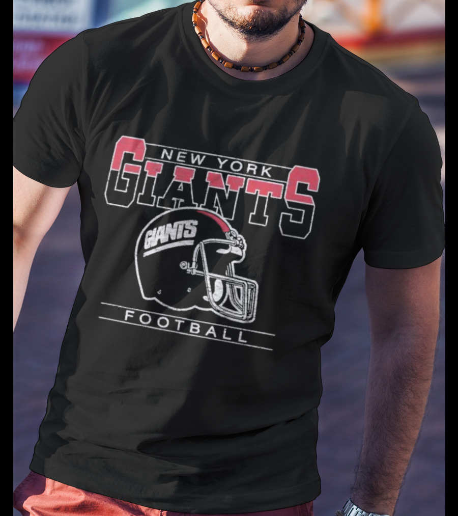 New York Giants Franklin Navy Football Helmet Logo 47 Brand T-Shirt